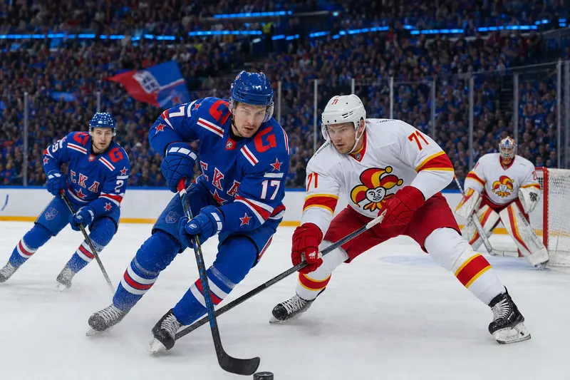 KHL playoff hockey at arena