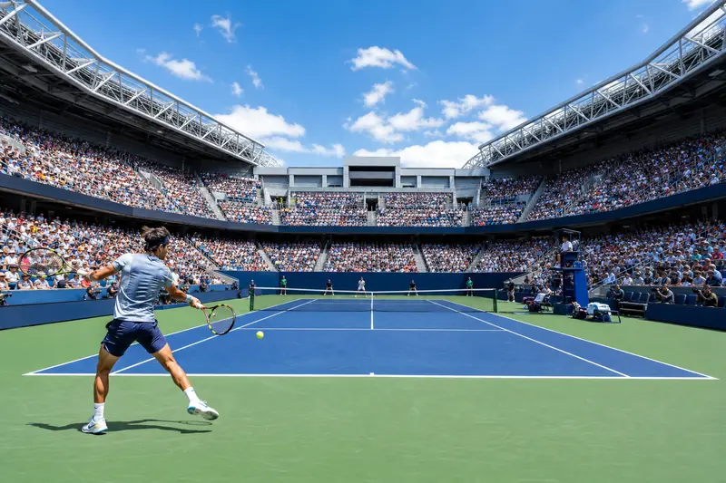 Grand Slam tennis court